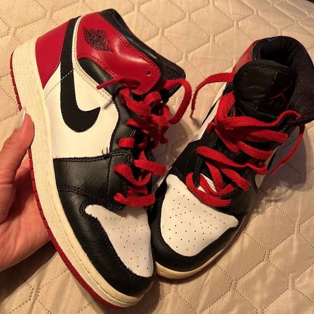 Vintage 2006 - Air Jordan 1 Retro Mid New Love size 5.5 Nike Air Jordan Retro 1 Mid Old Love New Love Pack Mid Black  main image 4